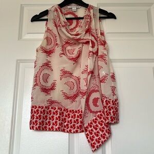 Beautiful Diane Von Furstenburg Sleeveless Silk Blouse